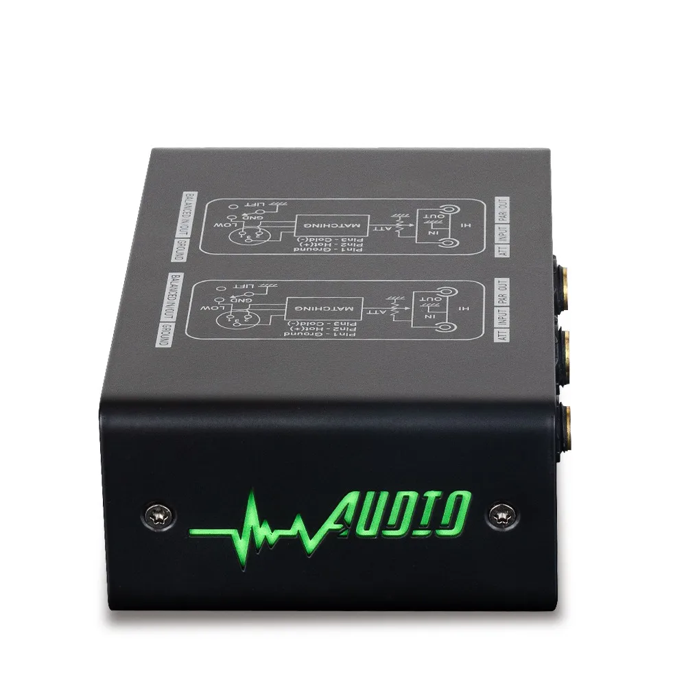 Audio noise eliminator DI BOX guitar isolator impedance matcher DI-2 noise prevention audio isolator