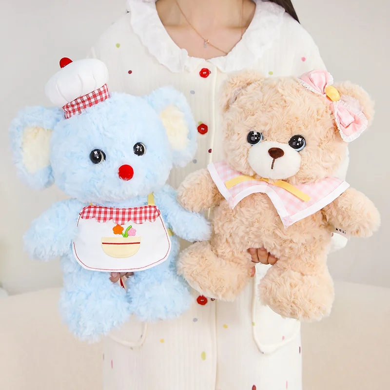 Bear Mouse Plush Toys dressing animals Stuffed Doll Toys Hobbies Collection Kawaii Home Decor Toys Kids Toys  Birthday Gifts