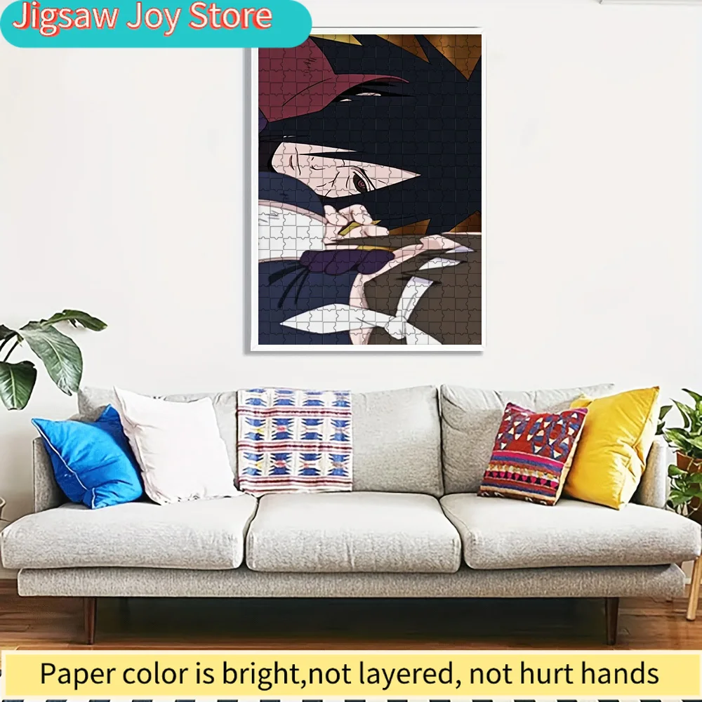 

Anime Naruto Madara Uchiha Close-Up Sharingan Scene Paper Puzzle, Premium Thick Paper Material, High Definition Vivid Printing,