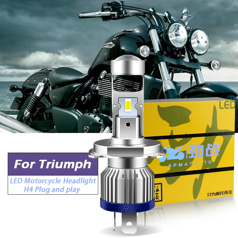 CANbus для Triumph Thunderbird 1995-2004 Thunder 2010-2017 H4 HS1 мотоциклетные светодиодные линзы для фар Hi/Lo Beam 6800LM