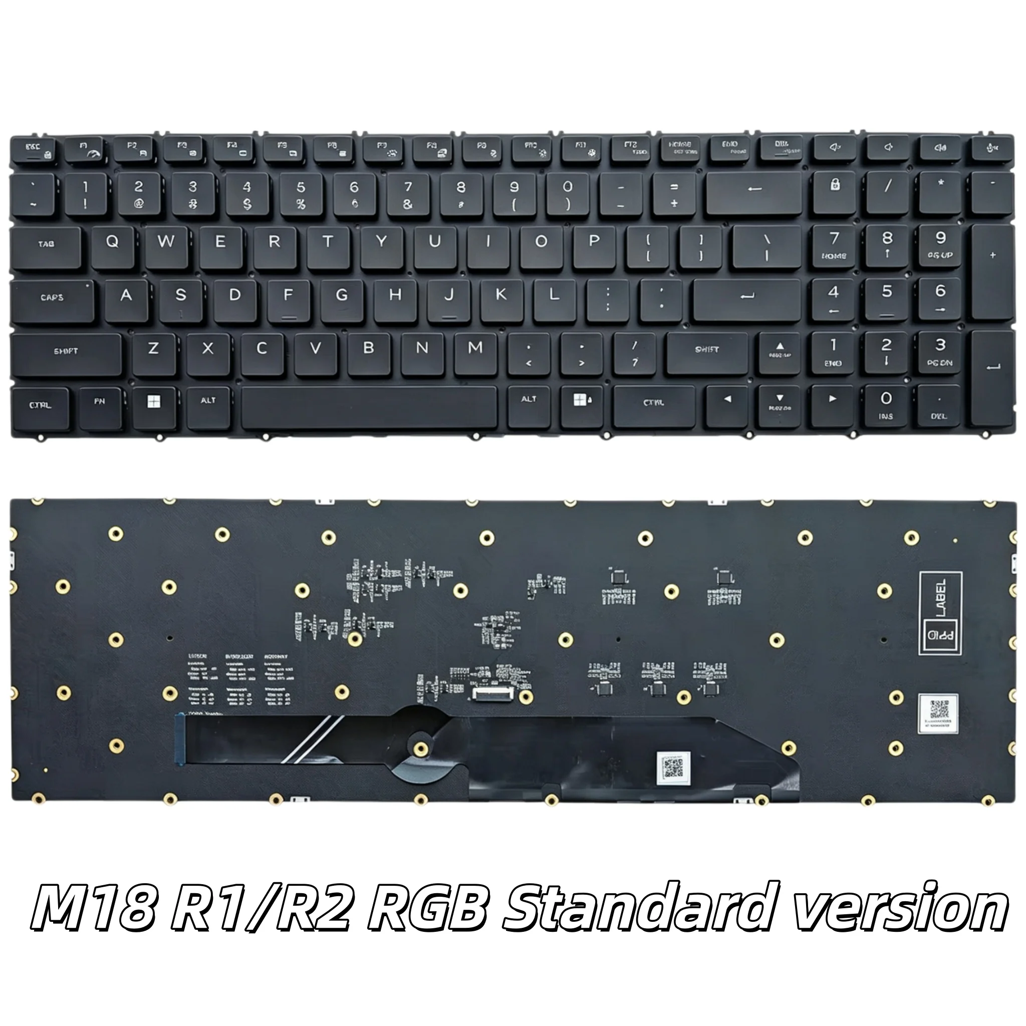 For US Dell Alienware 17 M15 M17 M18 R1 R2 R3 R4 R5 Laptop Backlit Keyboard
