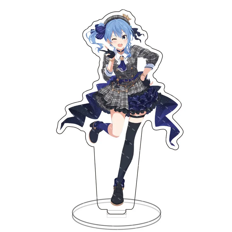 Hot Anime Hololive Vtuber Acrylic Figure Stand Model Plate Cosplay Keychain Cute Girls Desk Decor Fans Gift Ōokami Mio