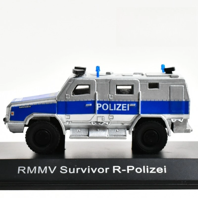 BOS 1/87 RMMV Survivor R-Polizei Legierung Spielzeug Kraftfahrzeug Druckguss Metall Modell Geschenke