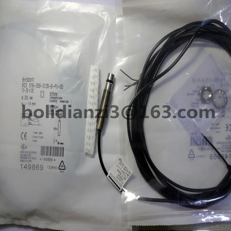 Original PNP normally open high-voltage inductive sensor  BHS001F BES 516-300-S135-D-PU-05 In stock