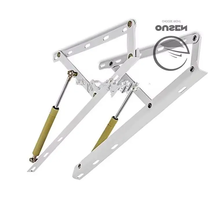 Adjustable Gas Spring Hinges for Folding Furniture A01 Sofabed Storage Bed Box Hinge Lifter Bed Plate Support Rod Pneumatic