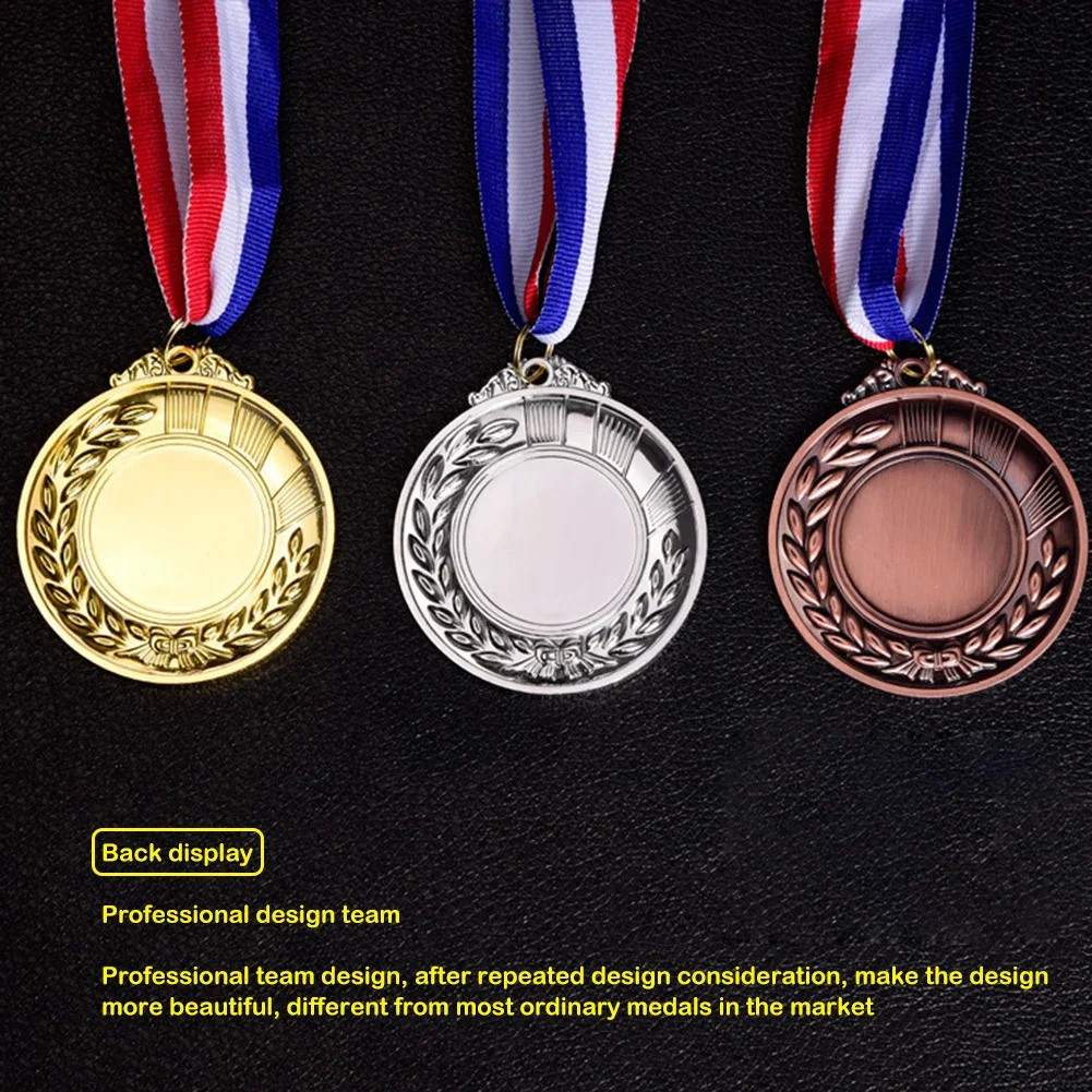 10/20/30pcs Metal Award Medals with Neck Ribbon Gold Silver Bronze Prizes Award Medal for Sports Competition Games Souvenir Gift