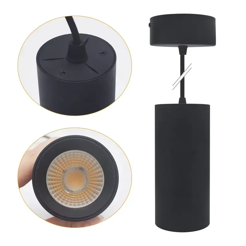 Dimmable Aluminum Light Emitting Diode Pendant Plant Growth Light 12w AC200-240 Monochrome Hanging Plant Indoor Plant Growth