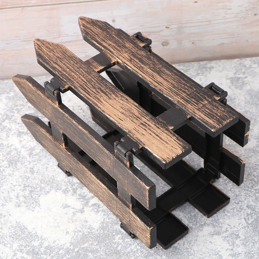 

5pcs Mini Fence Diy Plastic Garden Fences For Flower Beds Yard Decor Landscape Edging Border Courtyard Outdoor Gardening Supply