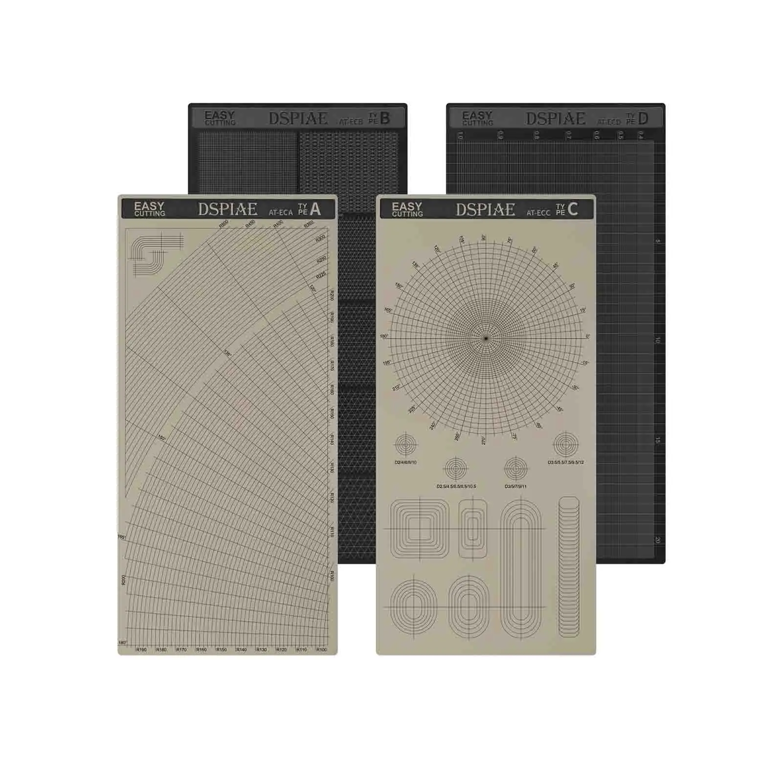 DSPIAE Masking Tape Cutting Mat(Concentric Circles) AT-ECC AT-ECA AT-ECB AT-ECD