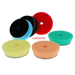 3 inch polishing wheel set, coarse, medium and fine DA/RO/GA car buffer polishing machine, car sponge polishing pad