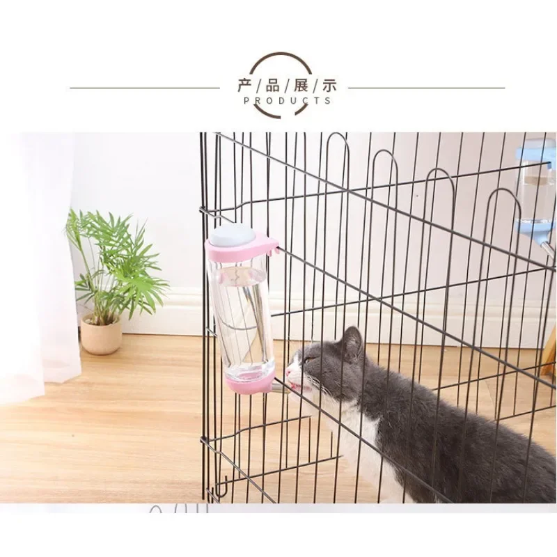 Water dispenser Plastic water bottle feeder Suspended pet guinea pig squirrel rabbit cat dog drinking head pipe fountain