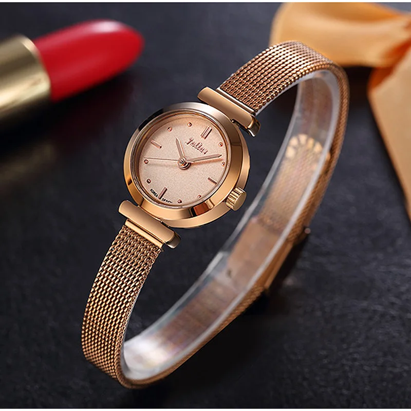 Mini Lady Women\'s Watch Japan Quartz Fashion Hours Dress Bracelet Stainless Steel Business Girl Valentine Gift Julius Box