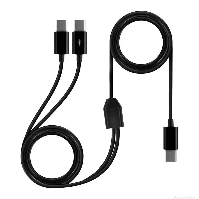 D5BB macho para macho adaptador fio USB tipo C divisor para vários dispositivos 1,5 m