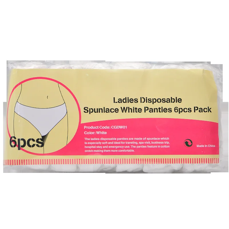 

Disposable women's underwear massage wearing non-woven fabric with cotton breathable and comfortable