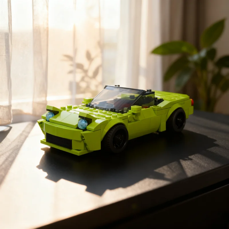 262pcs MOC City Champions Mazdaed Miata NA Model Building Blocks Collection Brick 3D Art Birthday Idea Creative Craft Assemble