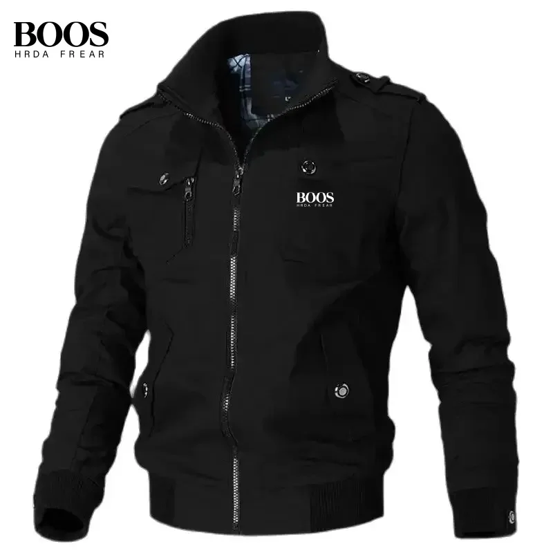 Autumn and Winter Exquisite Embroidery Pure Cotton Multifunctional Jacket Men's Coat New Baseball Jacket Men's Jacket M-5XL