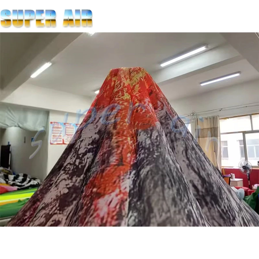 屋外装飾用のファン付きインフレータブル火山模型、インフレータブル玩具模型