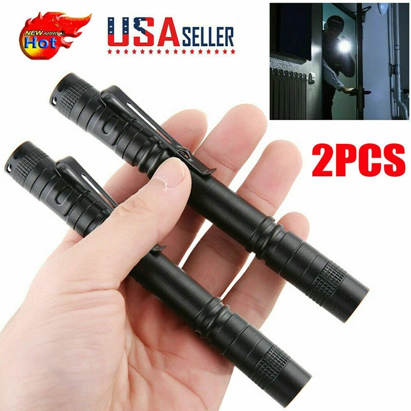 D5 2X LED Tactical Flashlight Small Fishing Camping LED Torch Light Lantern Mini Super Bright Penlight Pen Torch Pocket Linterna