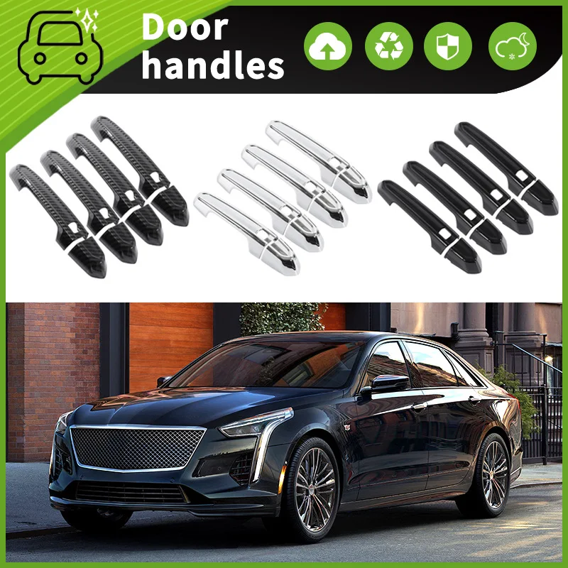 Suitable for 16-19 Cadillac CT6 door handle decorative door bowl handle scratch-proof modification accessories