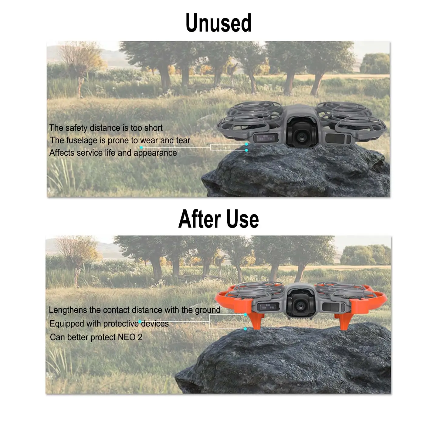 واقي المروحة لـ DJI NEO 2 حلقة حماية مضادة للتصادمات خفيفة الوزن لتغطية الحماية الكاملة ملحقات أجزاء أمان الطائرة بدون طيار #6