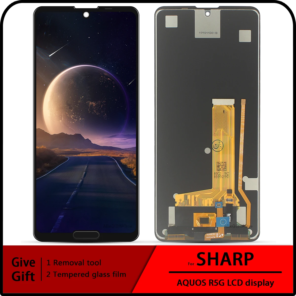 For Sharp AQUOS R5G LCD SH-51A SHG01 SH-R50 LCD Display Touch Screen Digitizer Assembly Replacement Parts