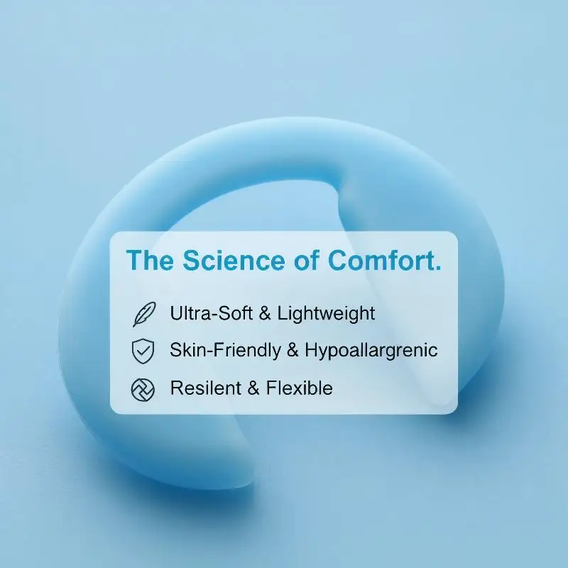 New New 5 Pcs Colorful U Shaped Silicone Conjoined Children's Eyeglass Soft Nose Pads For Glasses Anti-Slip Insert Nose Pad