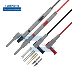 Multimeter Test Lead Kit with Replaceable Probe 6mm U-Plug 4MM Banana Plug Cable 1000v 20A