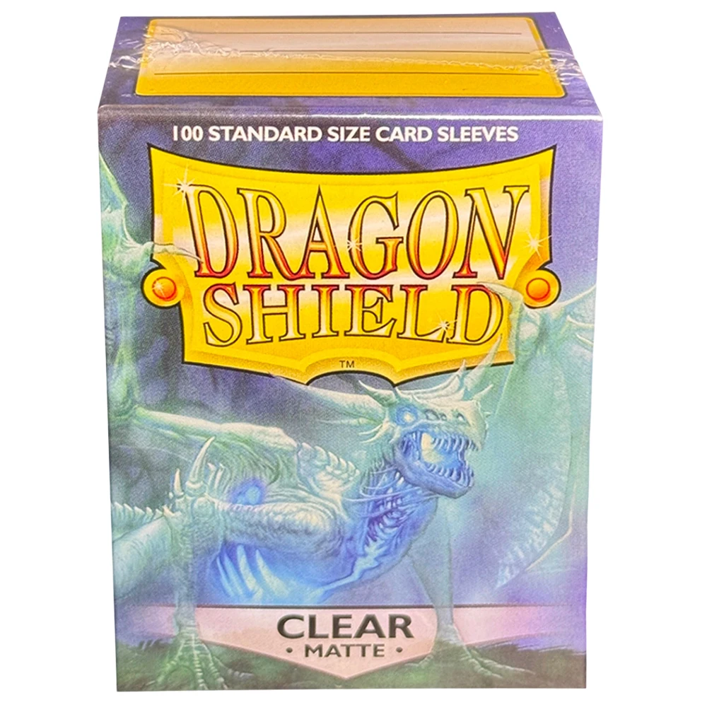 

100 PCS/BOX Clear Dragon Shield Cards Sleeves Cover Matte Cards Sleeves Protector for PTCG/OPCG Board Games Cards Standard Size