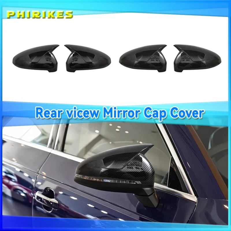 

For Audi A4 A5 B9 Side Mirror Caps (Carbon Look) 2017 2018 2019 S4 S5 RS5 allroad Quattro