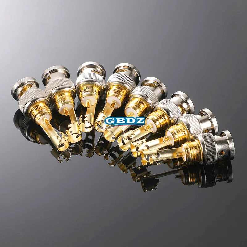 

BNC Plug Gold Plated 75-5 HD-SDI Welding Security Line Q9 Surveillance Video Cable Connector 50Ω Feeder Connector