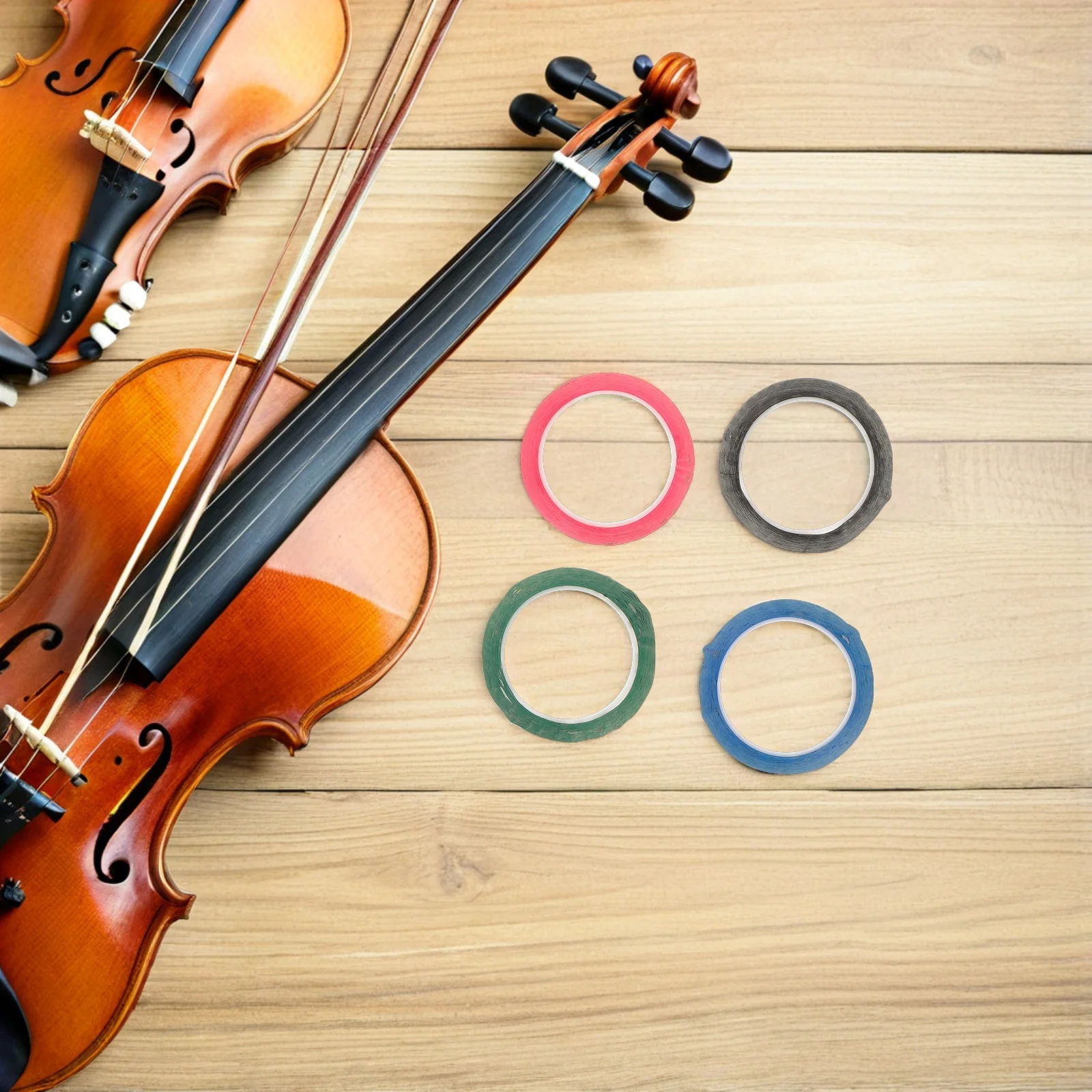 

7 Rolls Pointing Stickers Instrument Finger Guide Tape Fingerboard for Violin Beginners Electric Wire