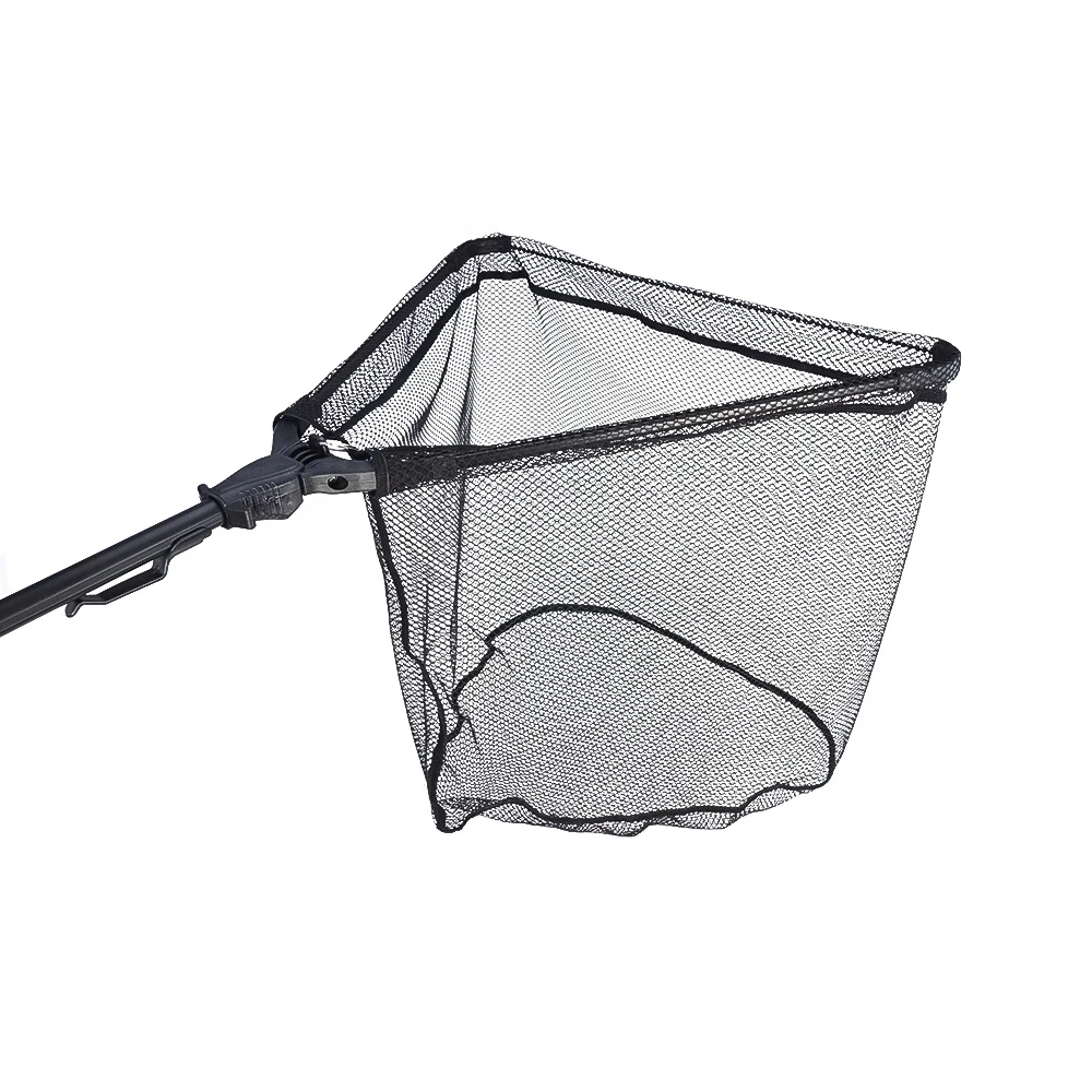 Hirisi 1,7/2,3 m schwimmendes Fischernetz mit Teleskopstangengriff, faltbares Kescher, gummibeschichtetes, zusammenklappbares Netz, langlebig – Detail 8