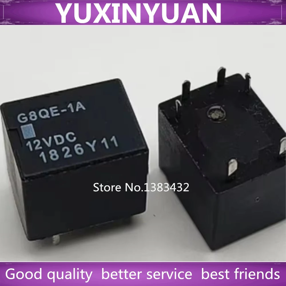 1 Stück G8QE-1A 12V DC DC 12V Relais 6Pin Auf Lager 100% neues Original 100% gute und beste Qualität! integrierte YUXINYUAN-Technologie! !