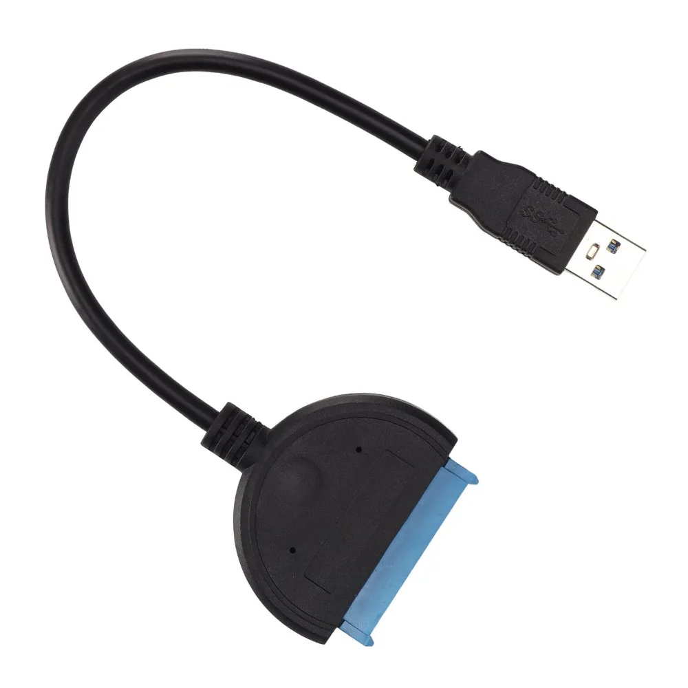 High Speed Transmission SATAs To USB Adapter Easy Installation 25cm Length SATAs To USB Cable Plug and Play Hard Drive Reader