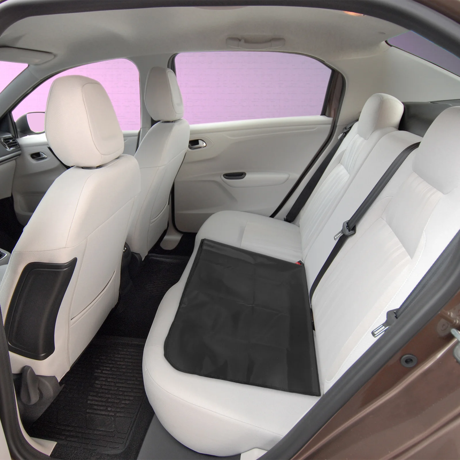 

Rear Car Seat Protector Bench Seat Cover Easy Install Long-Lasting Durability Stain Resistant Full Coverage Comfortable