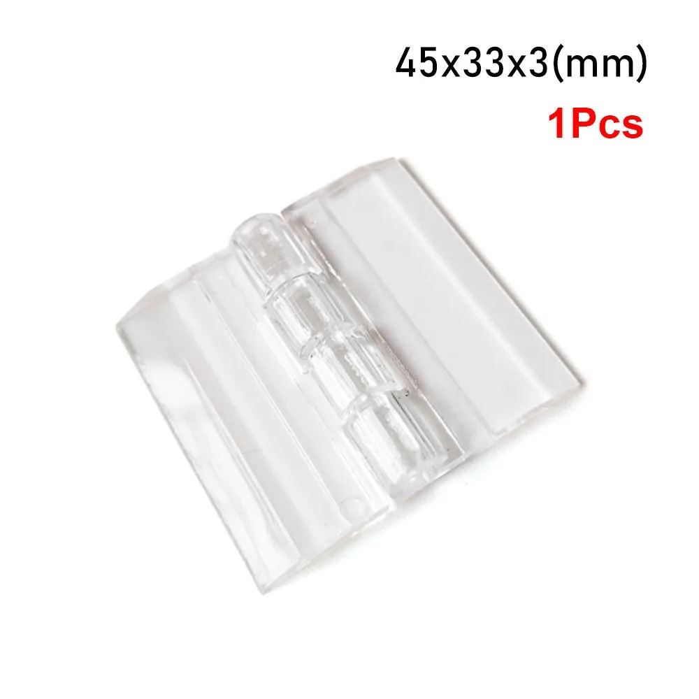 10Pcs Durable Transparent Folding Hinge Clear Acrylic Door Hinges 270 Degree Foldable Furniture Hardware DIY Cabinet Door Box