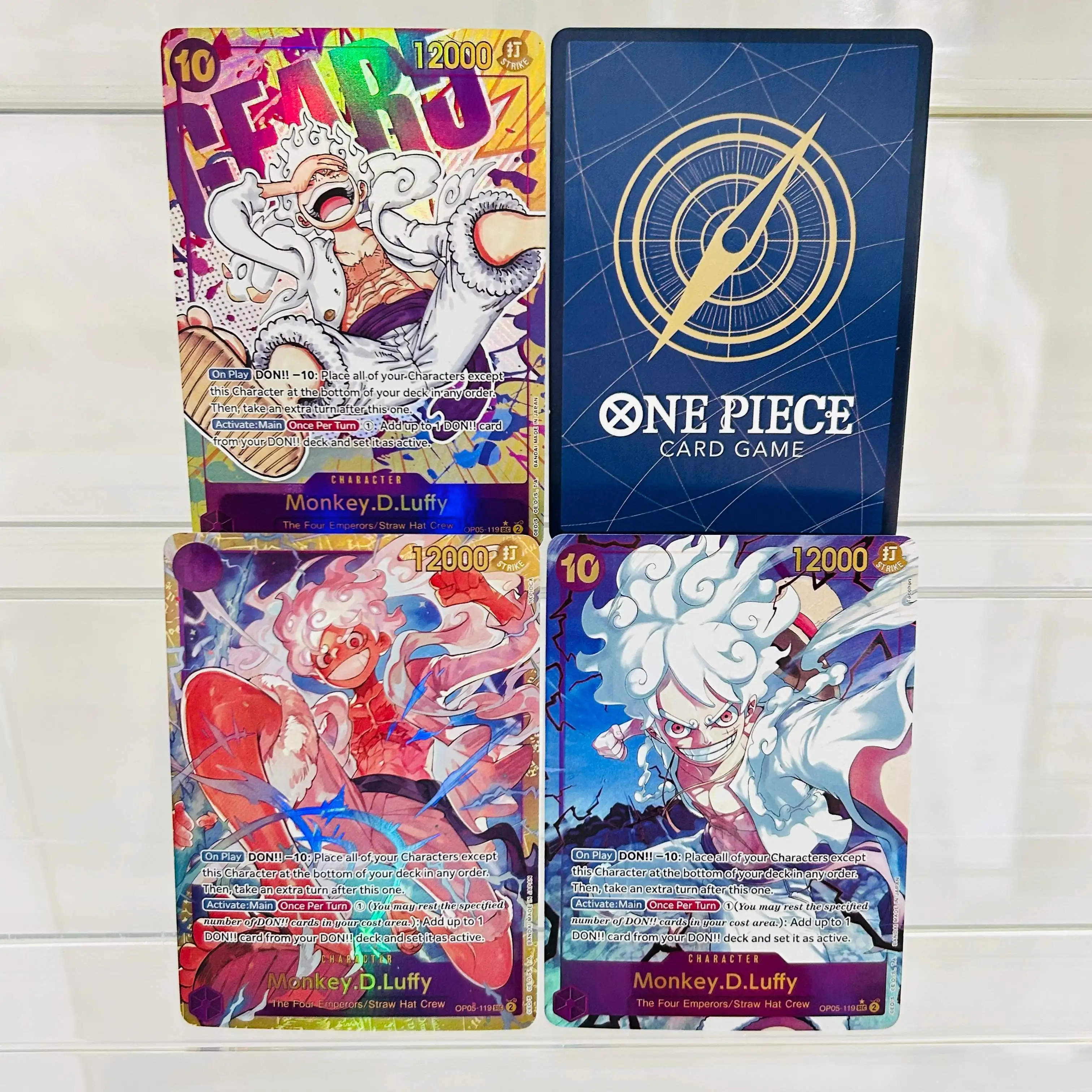 One Piece Monkey D. Luffy Gear 5 OP05-119 English Card Holographic
