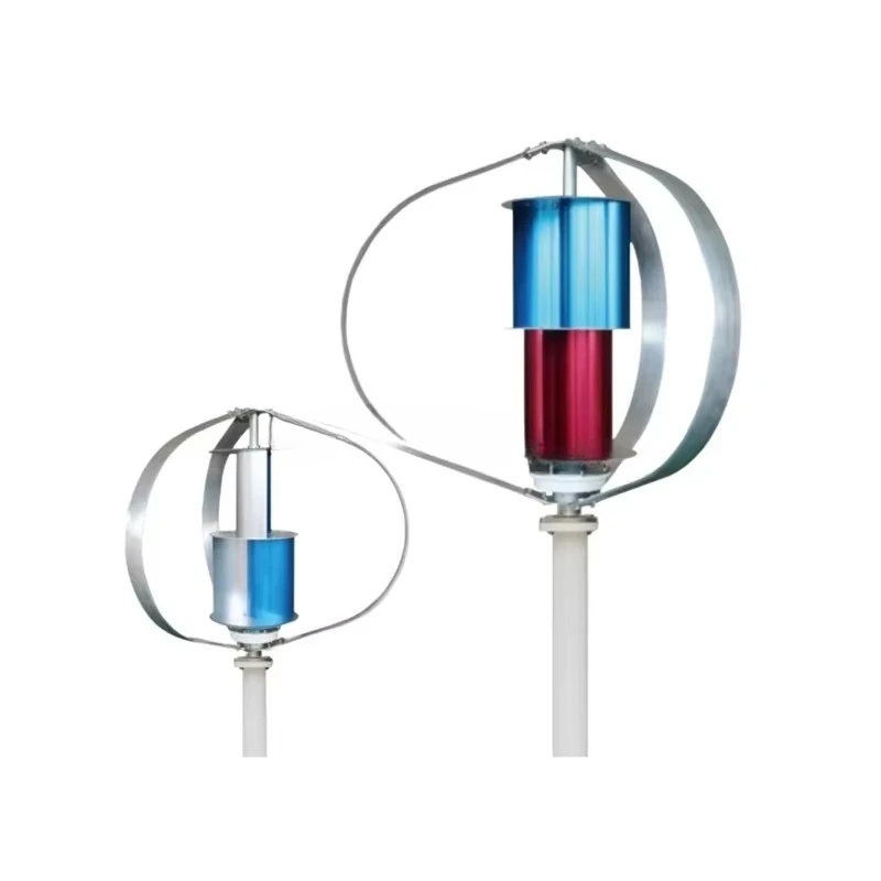 Q Type Wind Solar Hybrid Power System 800W 12v 24v for Off-Grid Living Vertical Wind Turbine with Permanent Magnet 220v Output