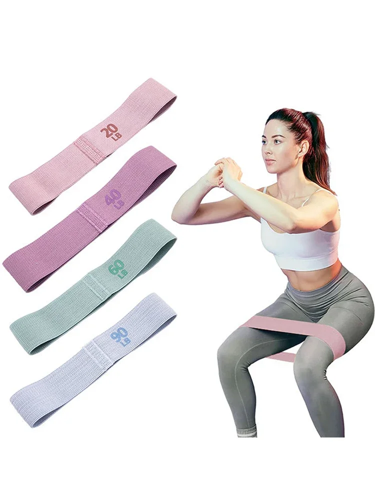 Anti-Slip Stretch Fitness Strips, Pilates, Hip Circle, Portable Glute Thigh Elastic Bands, Yoga Gym Equipment