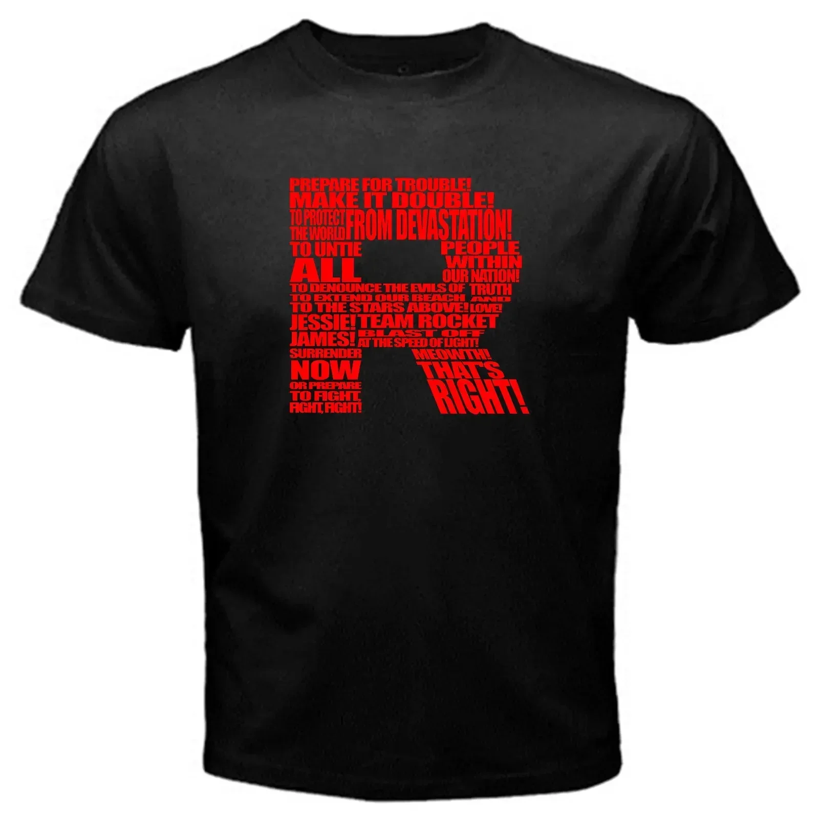 Team Rocket Inspired Gym Training Classic T-Shirt 100% Cotton O-Neck Summer Short Sleeve Casual Mens T-shirt Size S-3XL