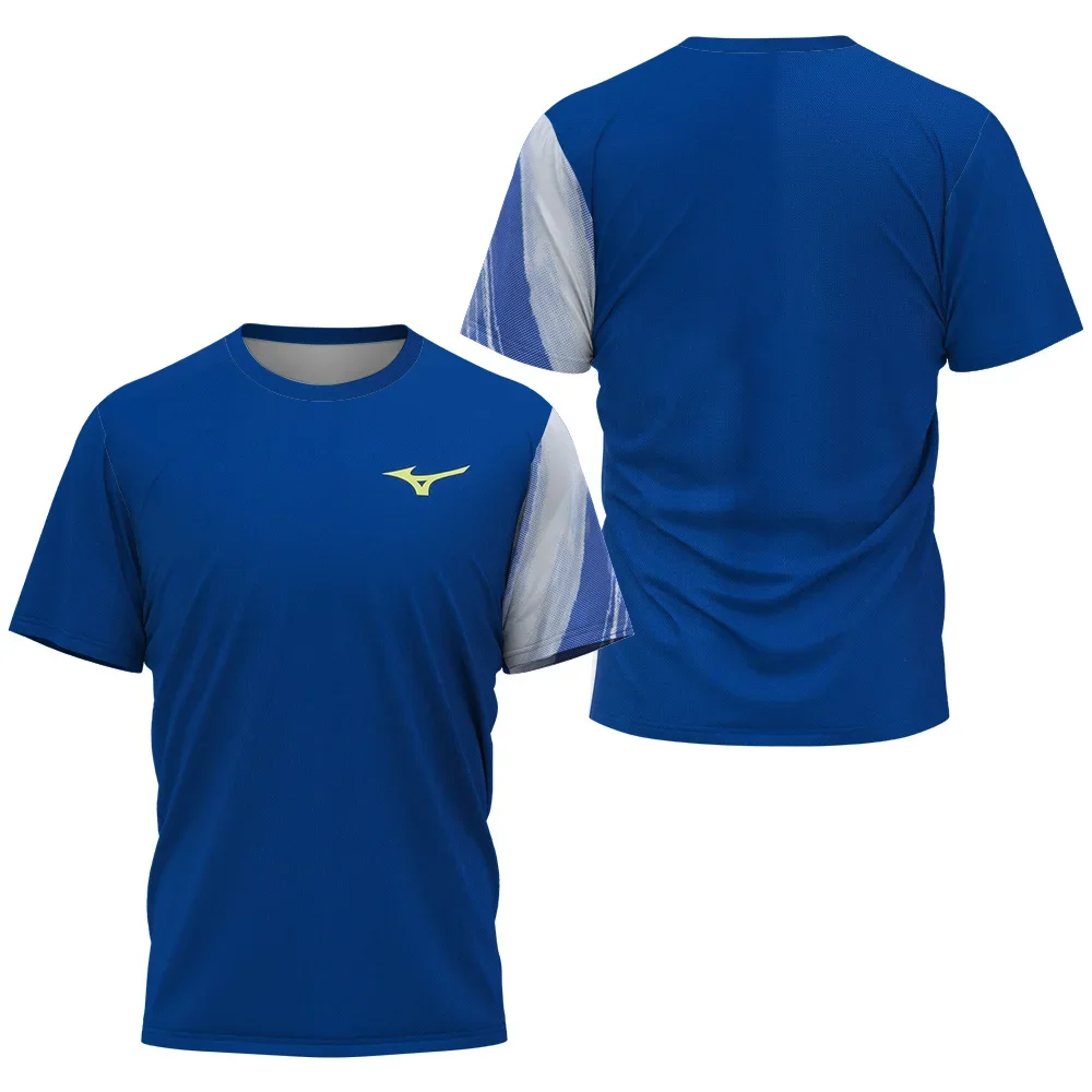 

2025 Pattern Printed Men's Table Tennis T-shirt Men's Summer Table Tennis Volleyball T-shirt Badminton Quick Drying T-shirt Brea