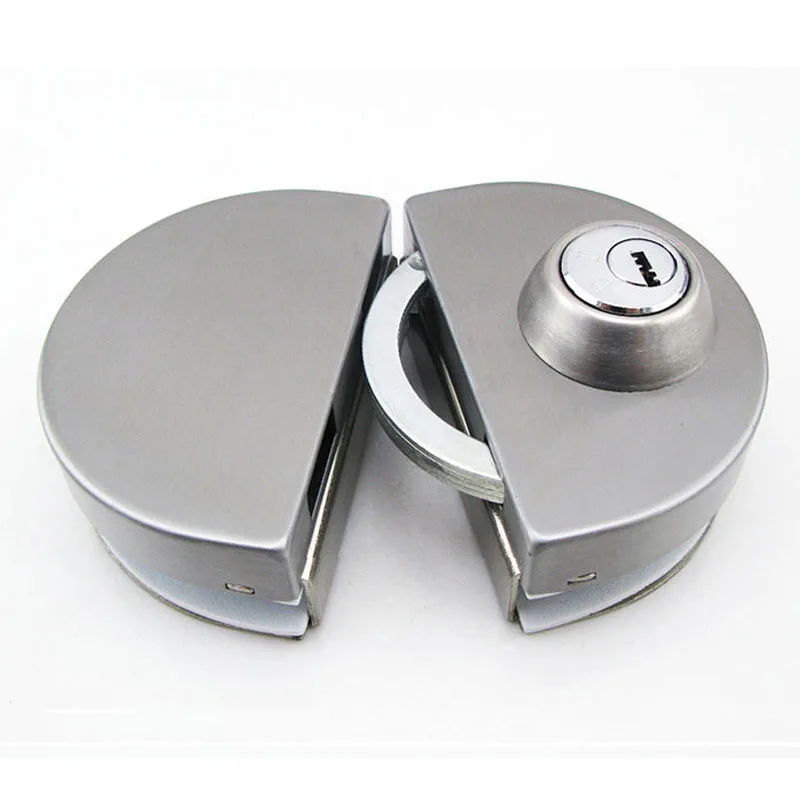 1 Set 118A Type Single Open Glass Door Lock Stainless Steel Bolt Sliding Door Lock Office Glass Door Security Lock Home Hardware