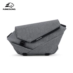 Kingsons Men Shoulder Bag Messenger Bag Tide Brand Tooling Multifunctional Bag Capacity Travel Portable Anti-cut Shoulder Bag