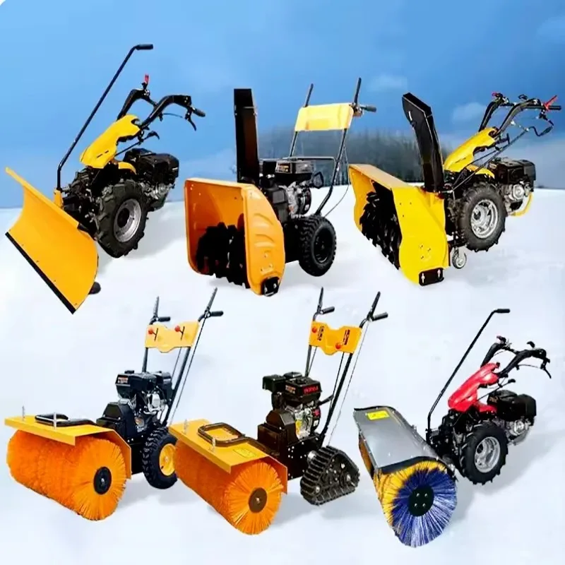 China Professional Snow Sweeping Machine Cheap Snowblower Snow Thrower  Brush Snow Blower Snowplow for Sale view 3