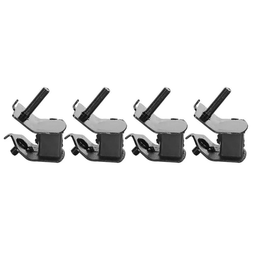 4PCS Black Anti Vibration Mounts Shock Absorbing Anti Vibration Generator Shock Absorbers Practical Rubber Engine Mounting Pads