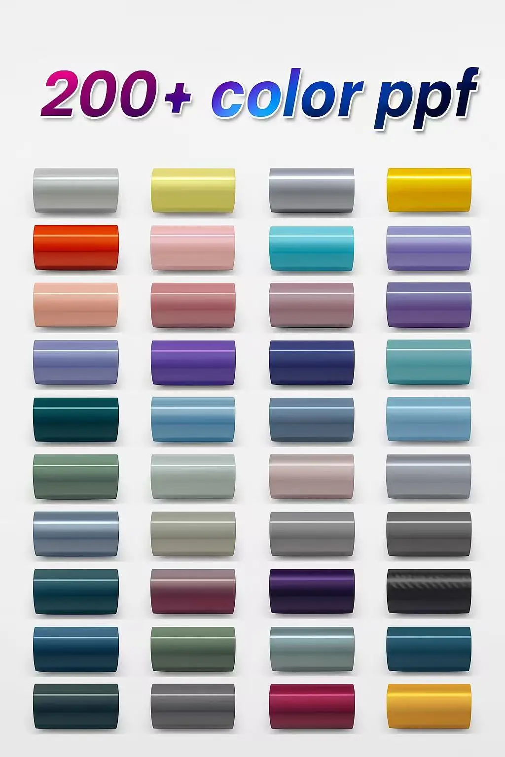 Folia samochodowa PPF zmieniająca kolor, odblaskowa naklejka, folia PPF, powłoka na karoserię, folia ochronna na lakier.