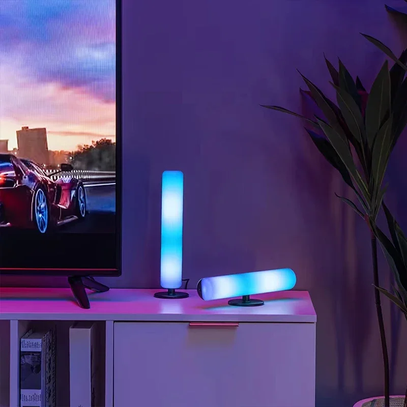 Music Sync LED Night Light Bars RGB Atmosphere Lamp With Remote Control For Gaming TV Bedroom Decoration Desktop Lamps
