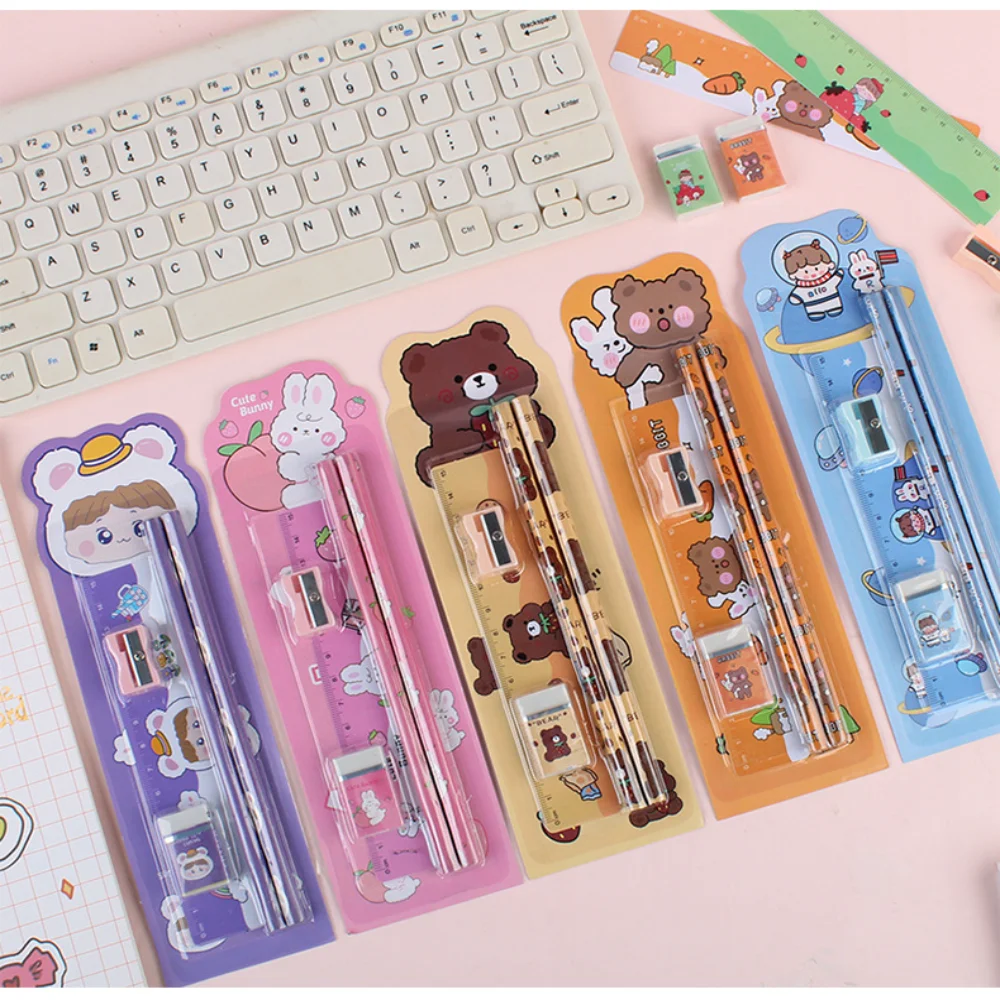 5 шт./набор, карандаши с мультяшным рисунком