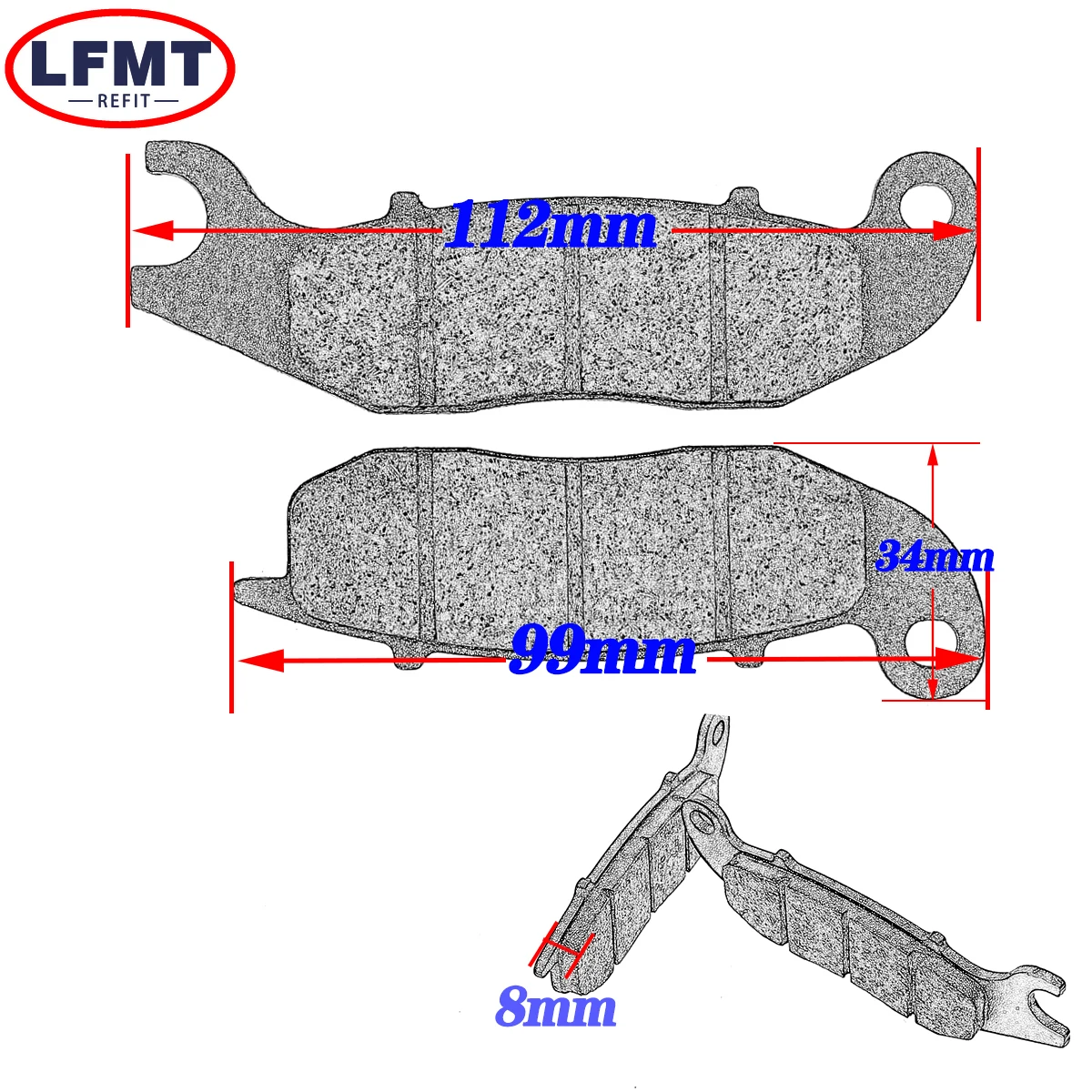 Motorcycle Accessories Front and Rear Brake Pads For Honda CRF250M CRF250L CRF 250L 2012 2013 2014 2015 2016 2017 2018 2019