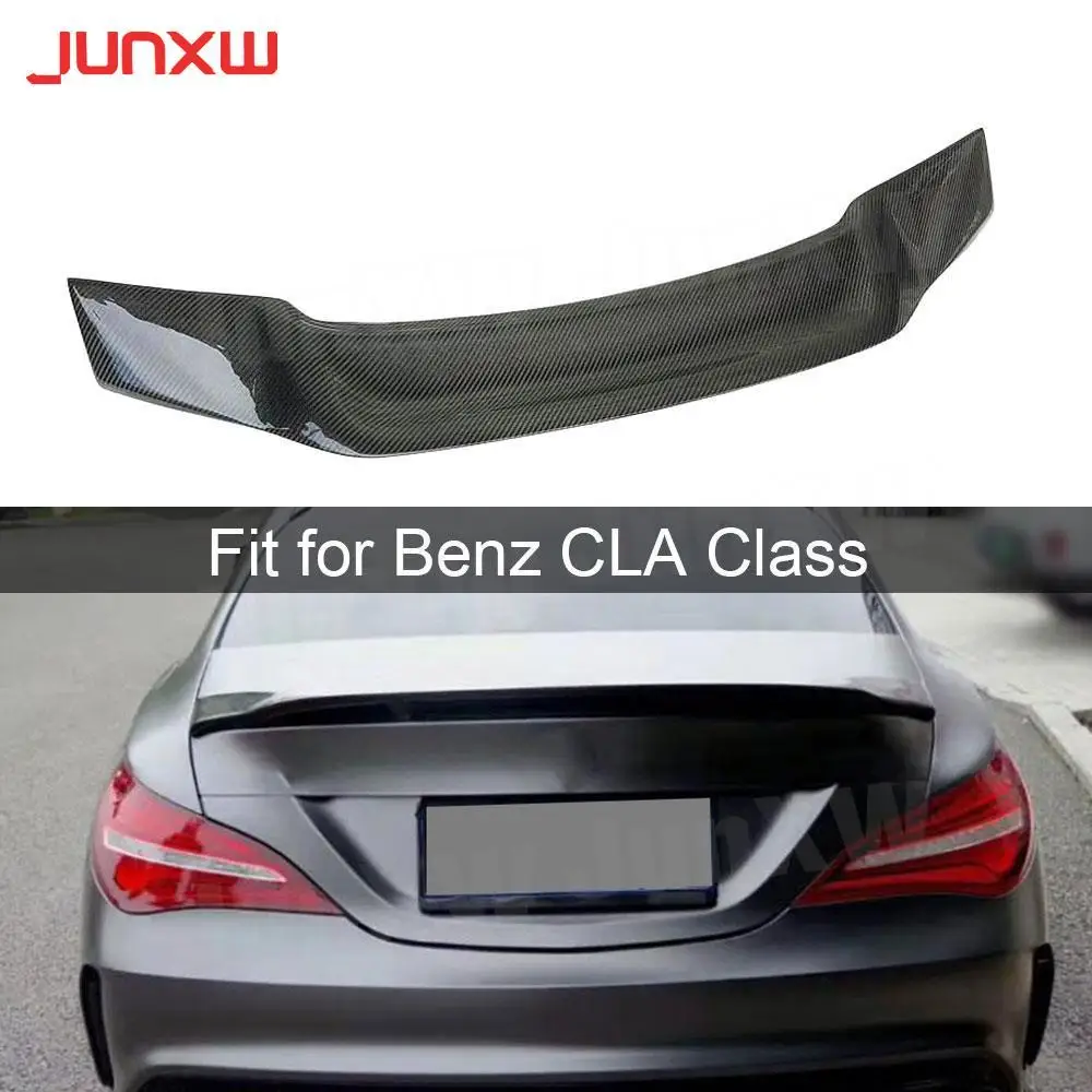 

For CLA Class Carbon Fiber Rear Trunk Wings Spoiler for Mercedes CLA45 W117 C117 CLA 200 250 260 Sedan 2013-2018 R Style